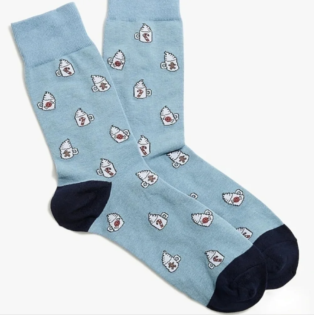 J Crew Hot chocolate Crew socks